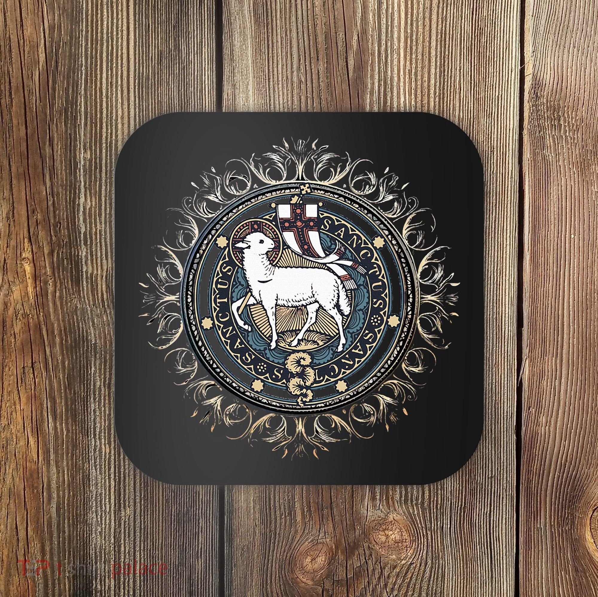 Agnus Dei Sanctus Traditional Latin Mass Catholic Coaster