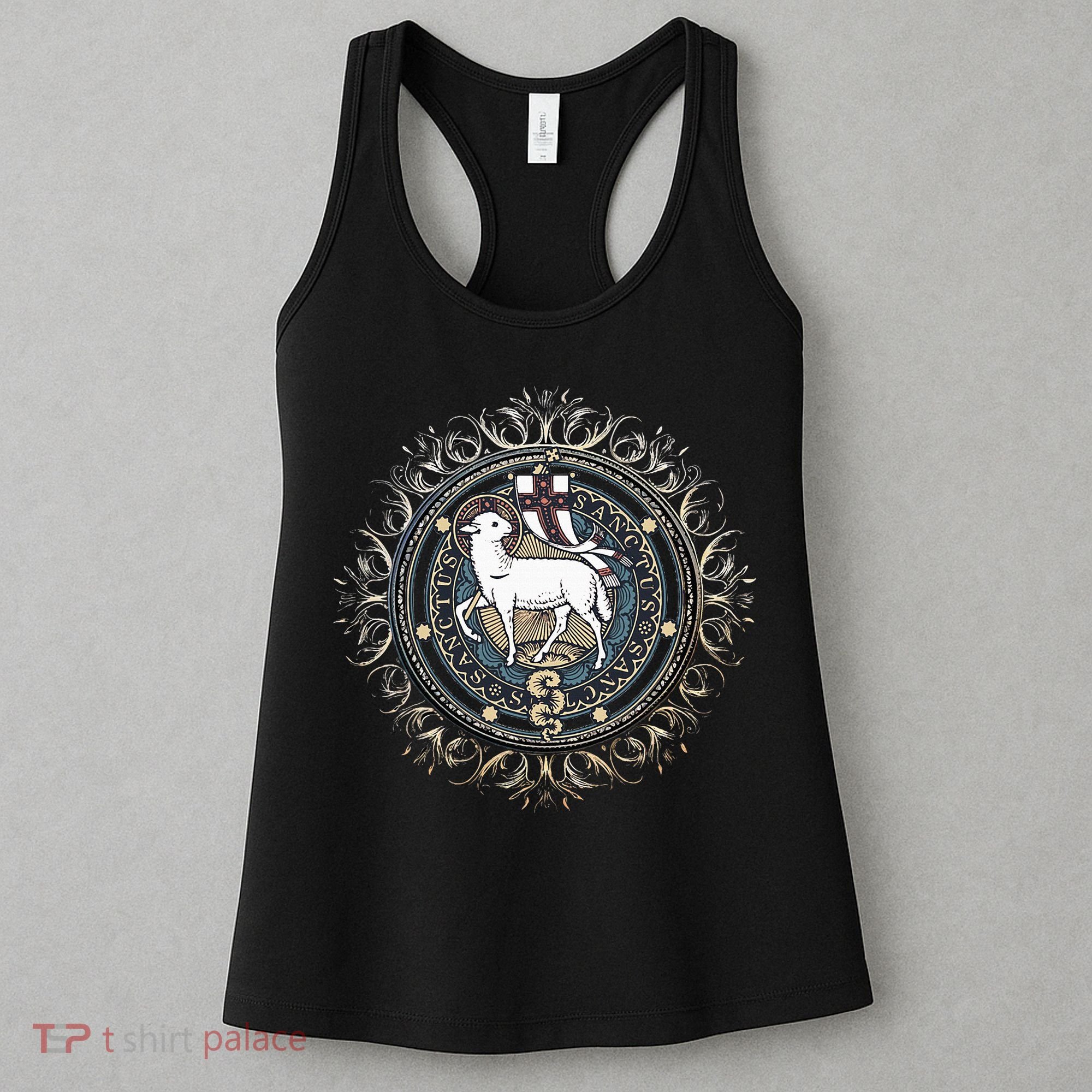 Agnus Dei Sanctus Traditional Latin Mass Catholic Women's Tank Top