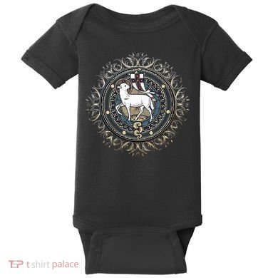 Agnus Dei Sanctus Traditional Latin Mass Catholic Baby Bodysuit