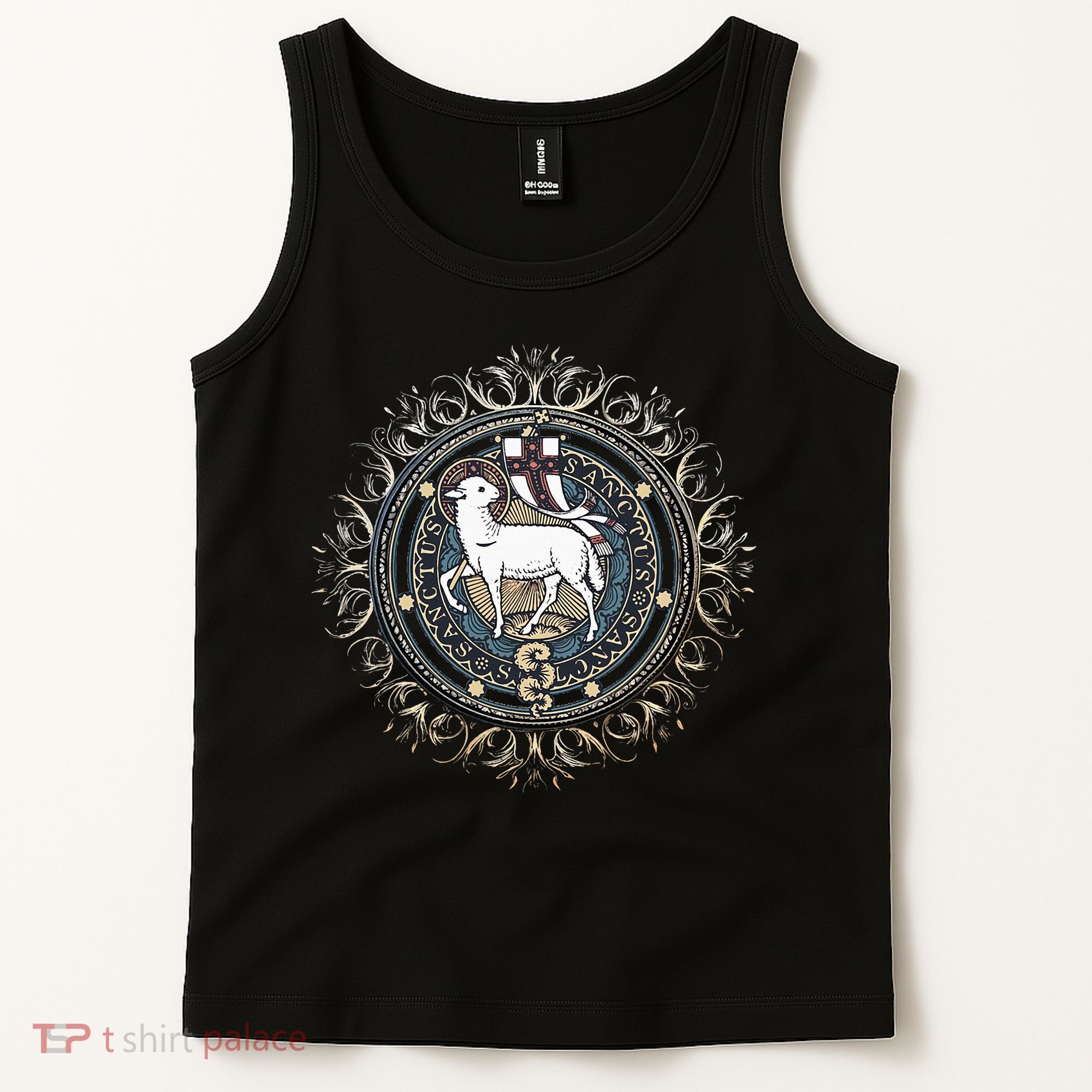 Agnus Dei Sanctus Traditional Latin Mass Catholic Tank Top