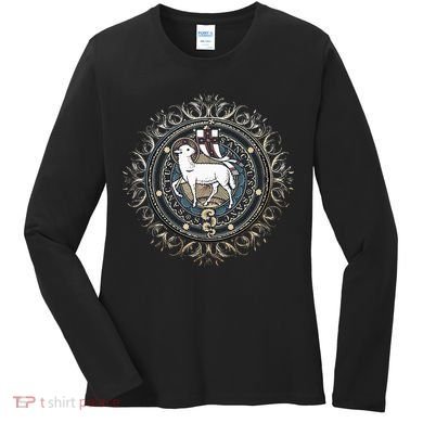 Agnus Dei Sanctus Traditional Latin Mass Catholic Women's Long Sleeve Shirt