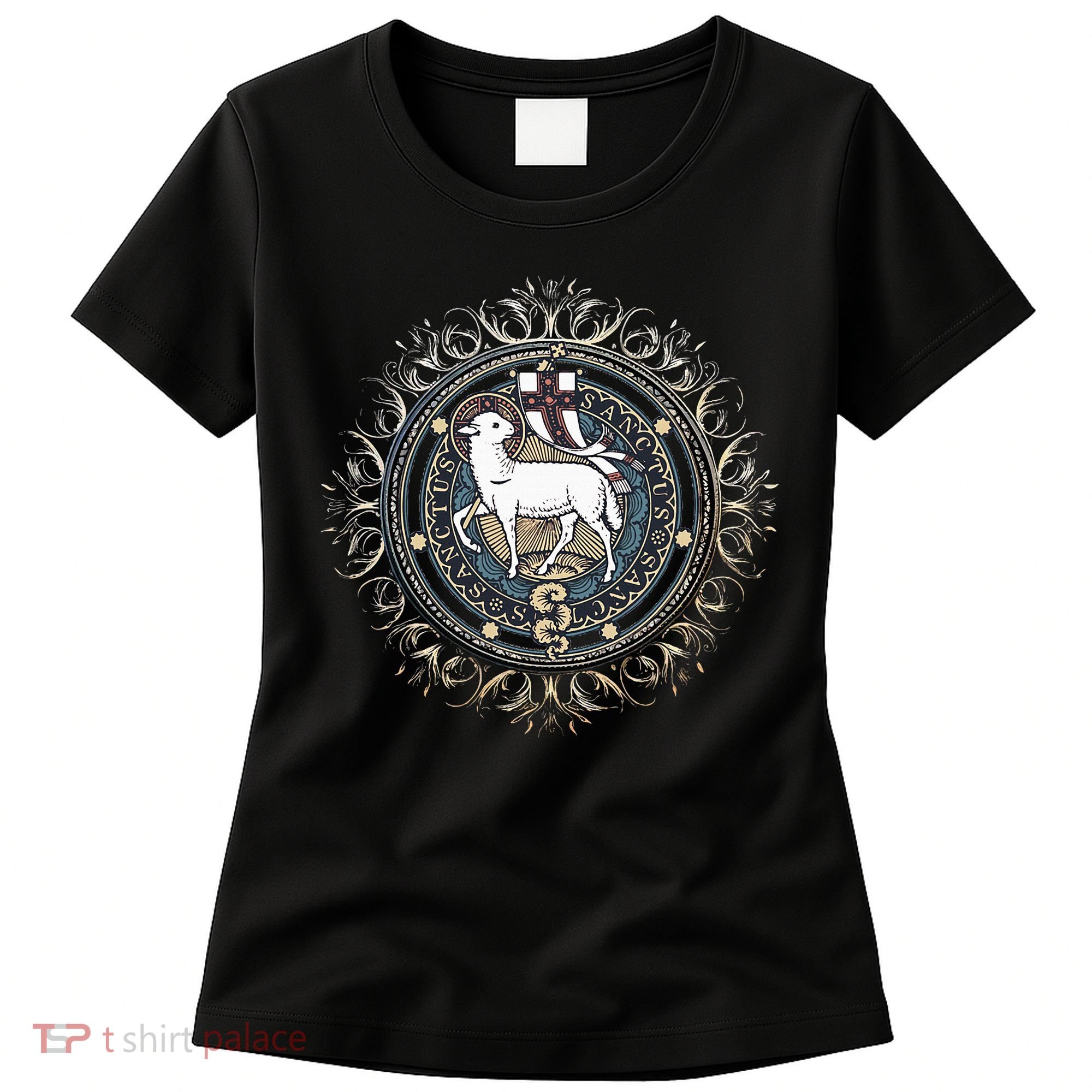 Agnus Dei Sanctus Traditional Latin Mass Catholic Women's T-Shirt