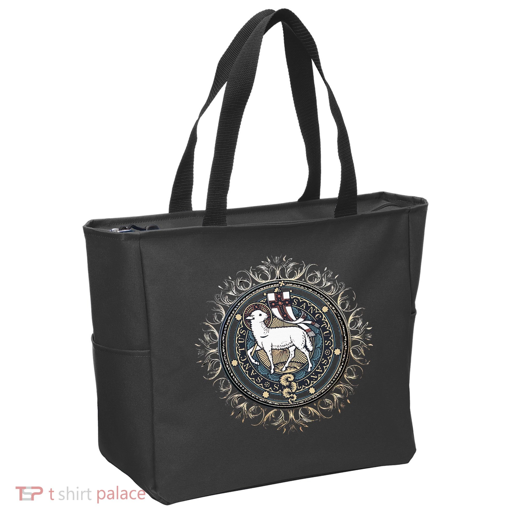 Agnus Dei Sanctus Traditional Latin Mass Catholic Tote Bag