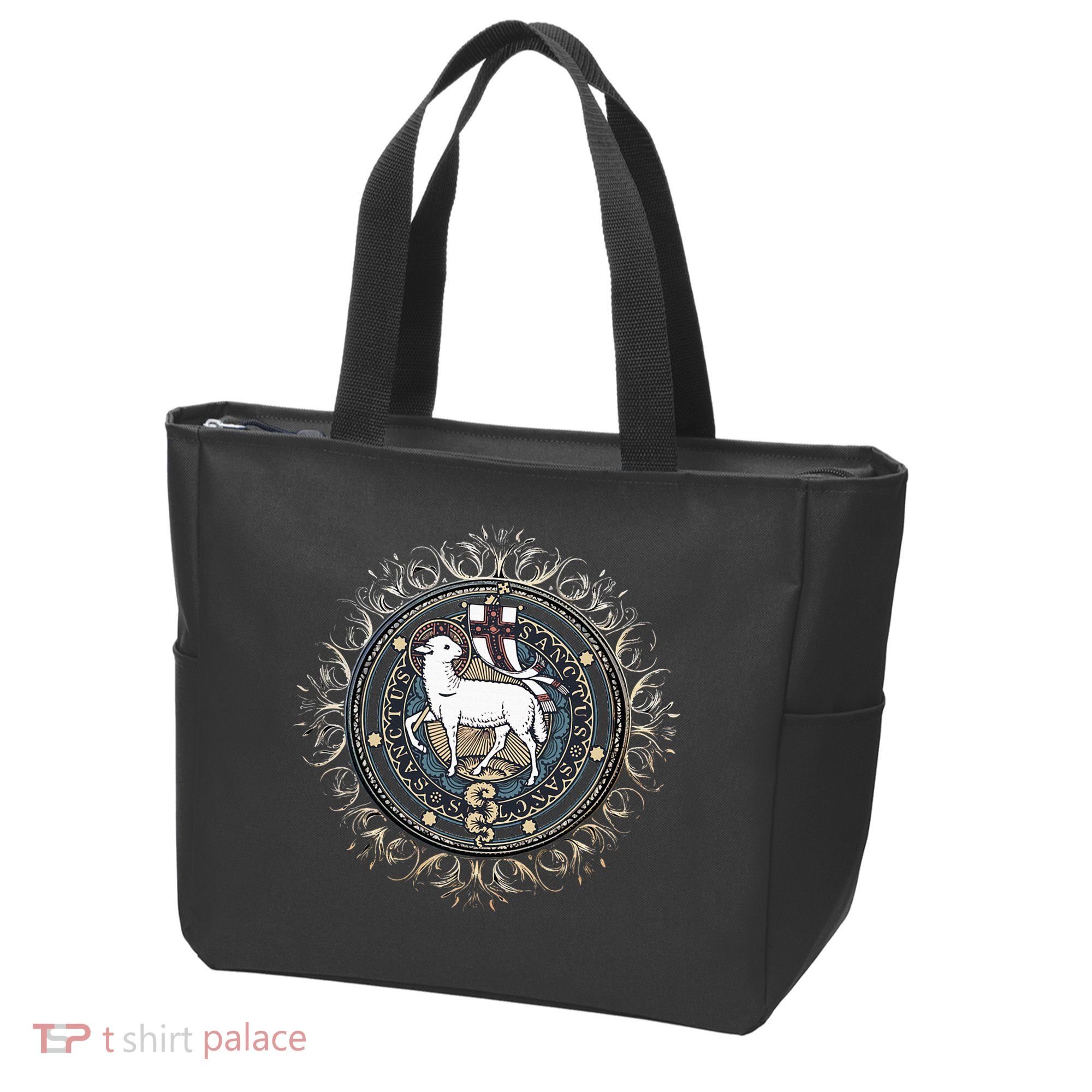 Agnus Dei Sanctus Traditional Latin Mass Catholic Tote Bag