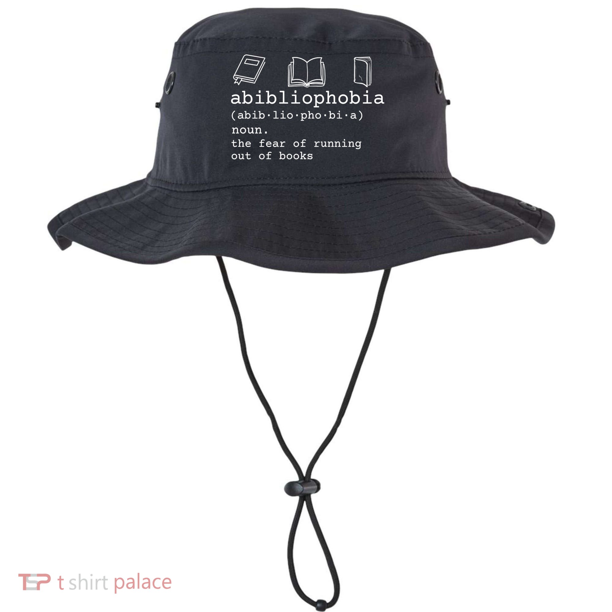 Abibliophobia Definition The Fear Of Running Out Of Books Bucket Hat