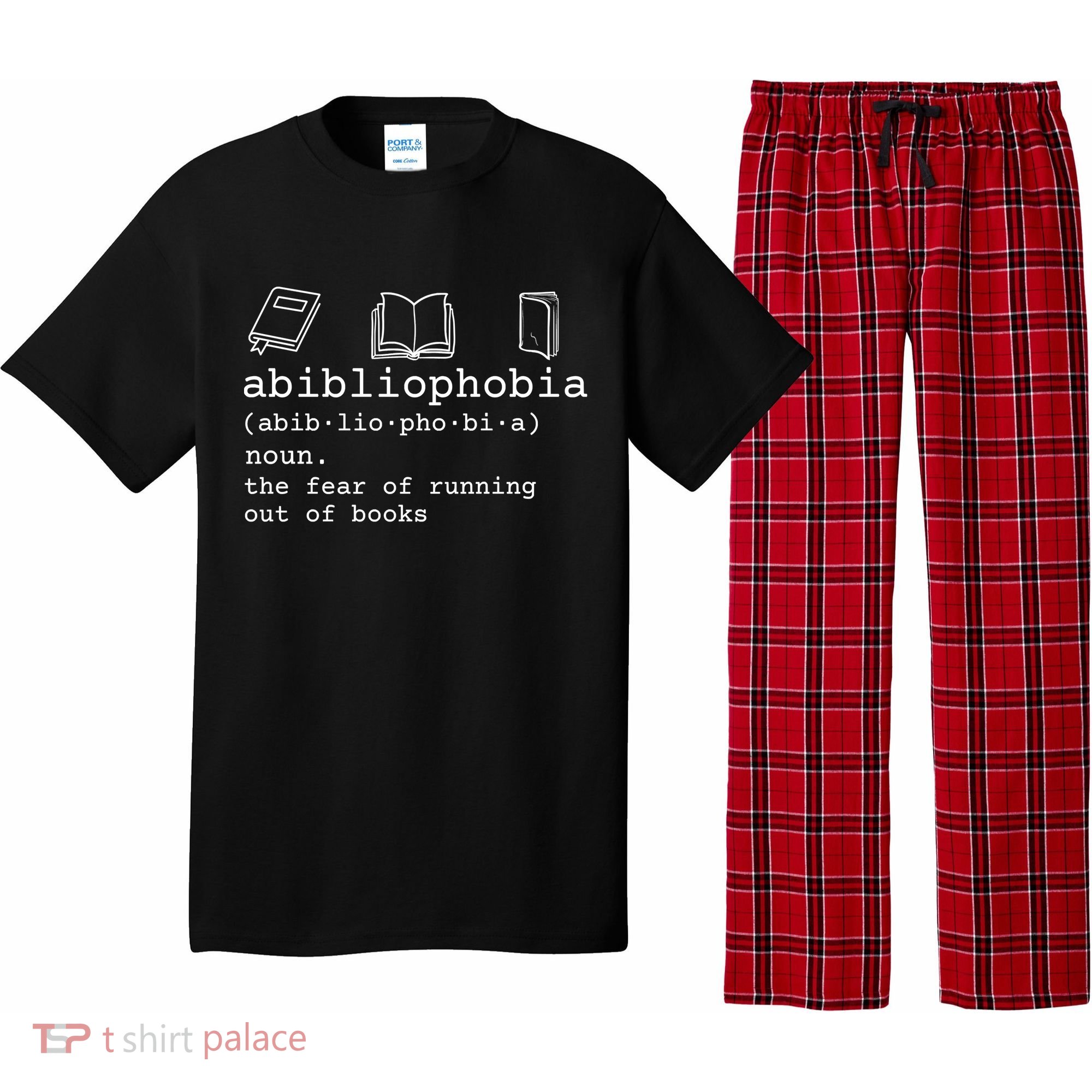 Abibliophobia Definition The Fear Of Running Out Of Books Pajama Set