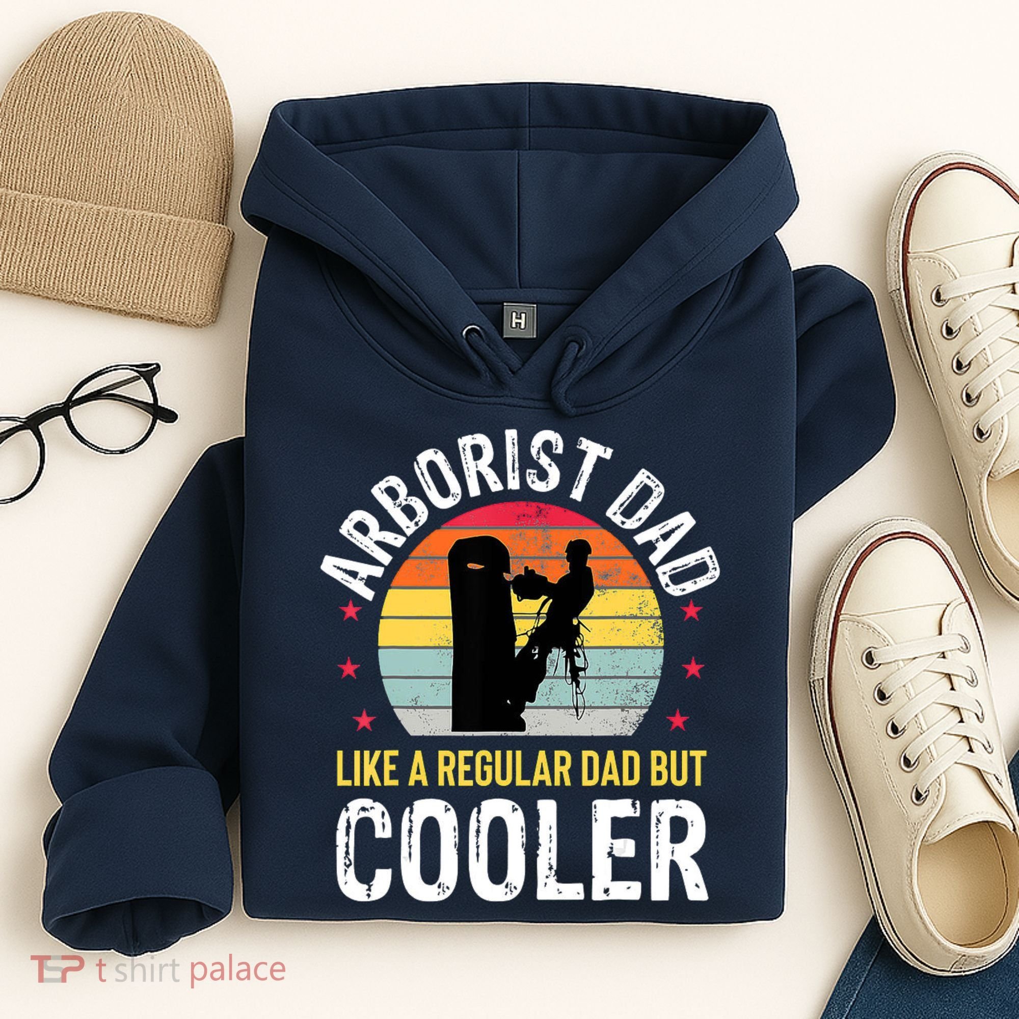 Arborist Dad Tree Climber Funny Arborist Father Hoodie