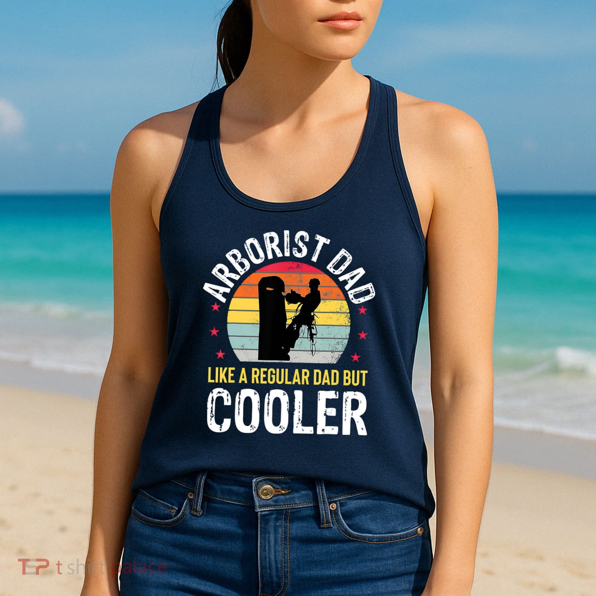 Arborist Dad Tree Climber Funny Arborist Father Women's Tank Top