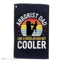 Arborist Dad Tree Climber Funny Arborist Father Golf Towel thumb 0