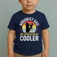 Arborist Dad Tree Climber Funny Arborist Father Toddler T-Shirt thumb 2