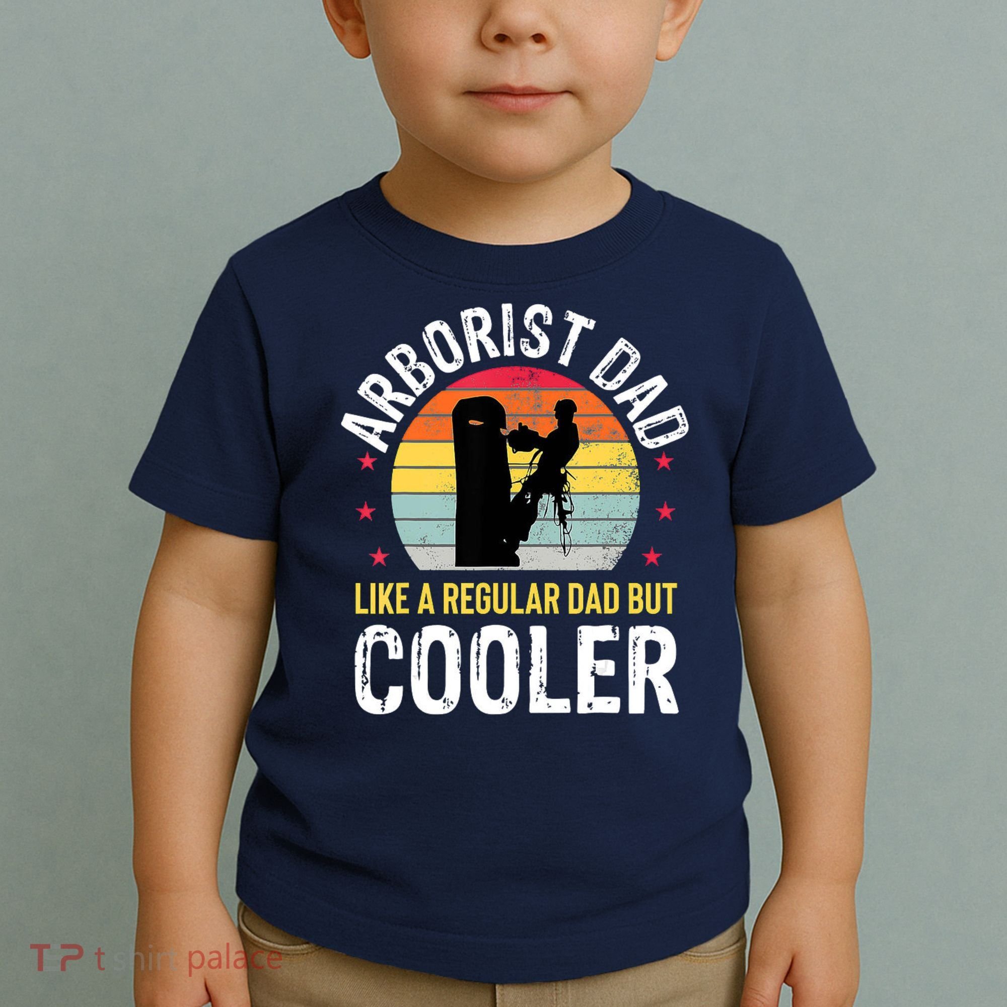 Arborist Dad Tree Climber Funny Arborist Father Toddler T-Shirt