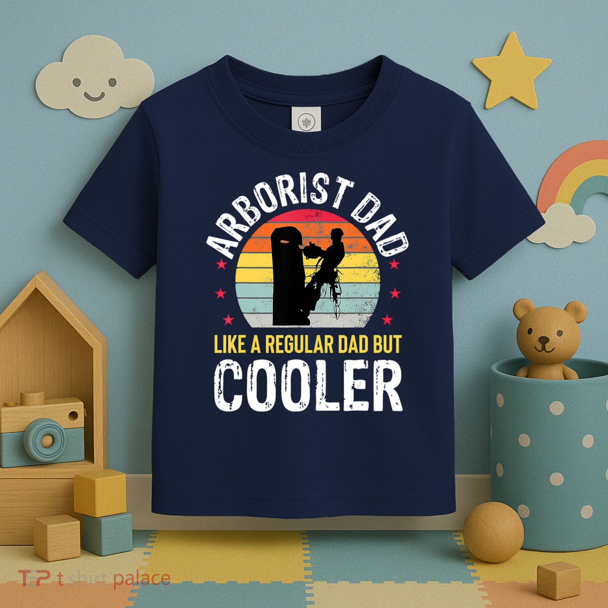 Arborist Dad Tree Climber Funny Arborist Father Toddler T-Shirt