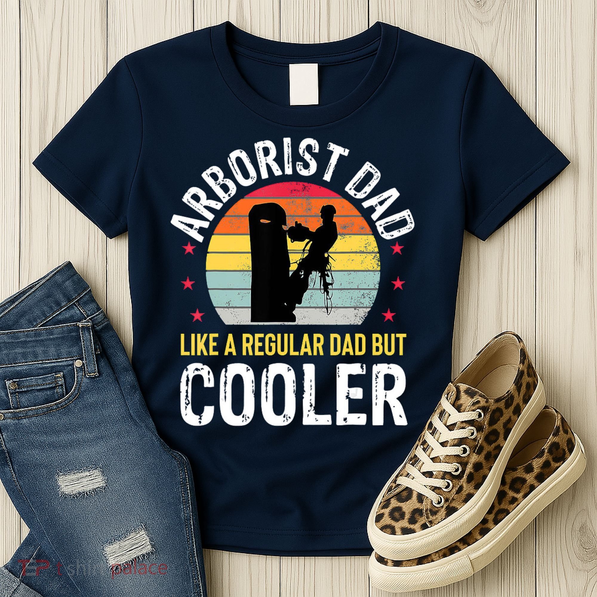 Arborist Dad Tree Climber Funny Arborist Father Women's T-Shirt