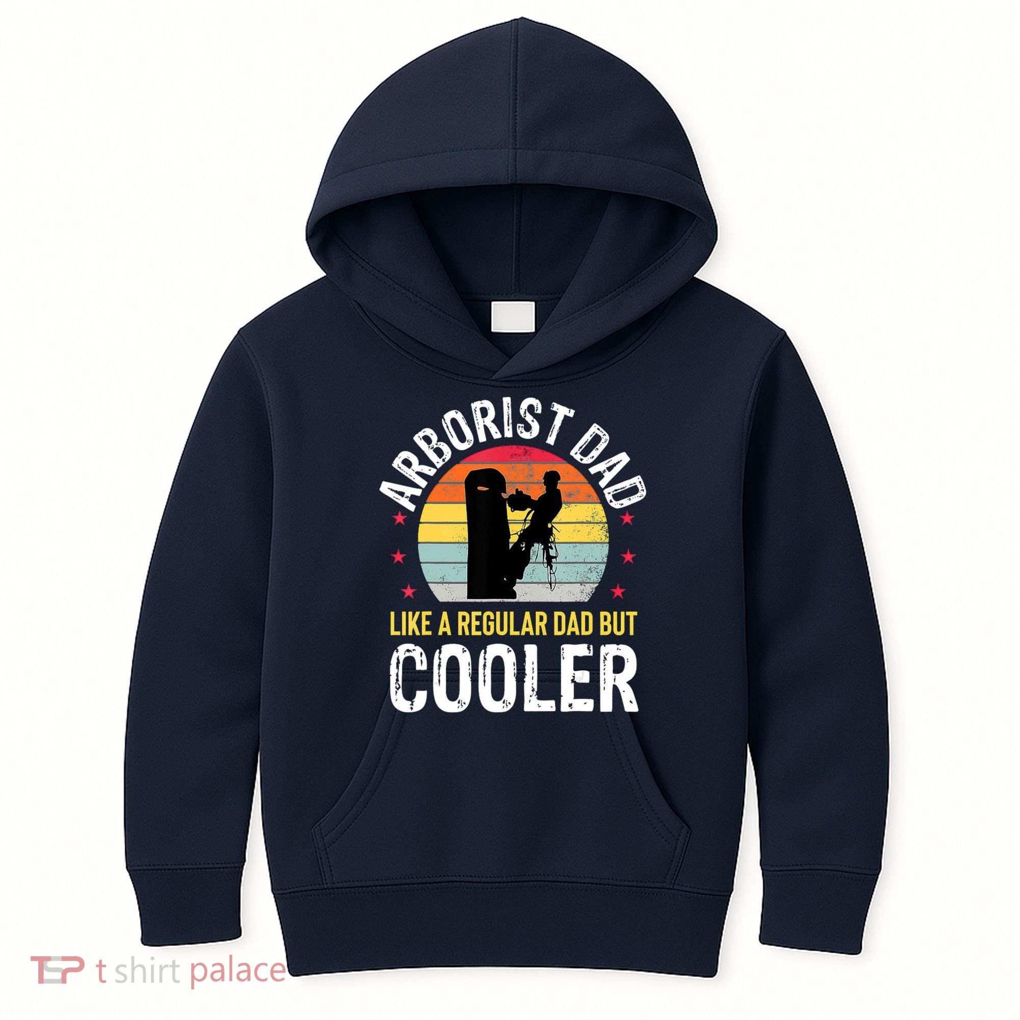 Arborist Dad Tree Climber Funny Arborist Father Kids Hoodie