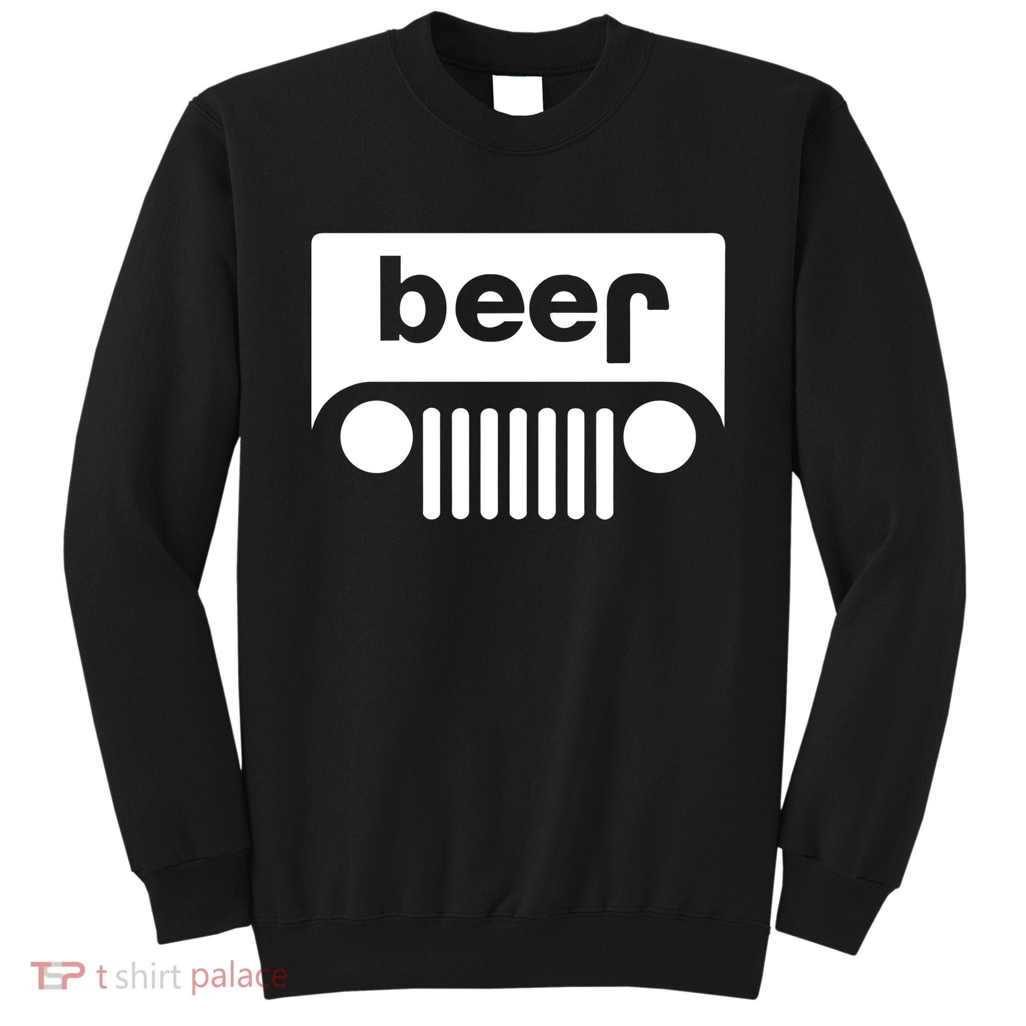 Adult Beer Funny Upside Down Logo Sweatshirt