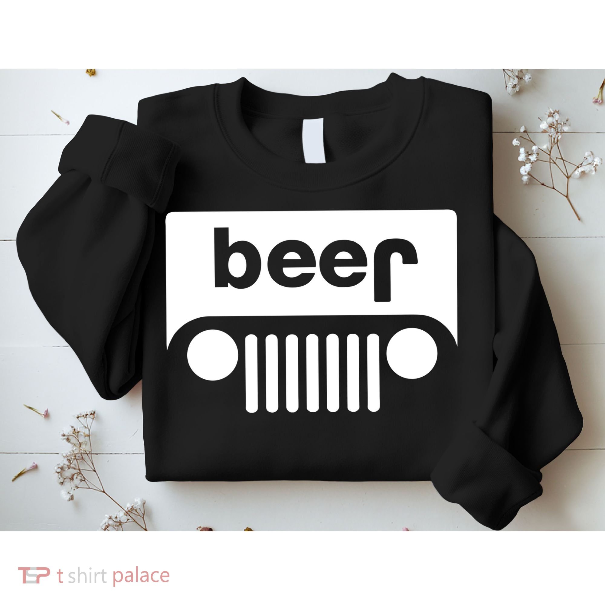 Adult Beer Funny Upside Down Logo Sweatshirt