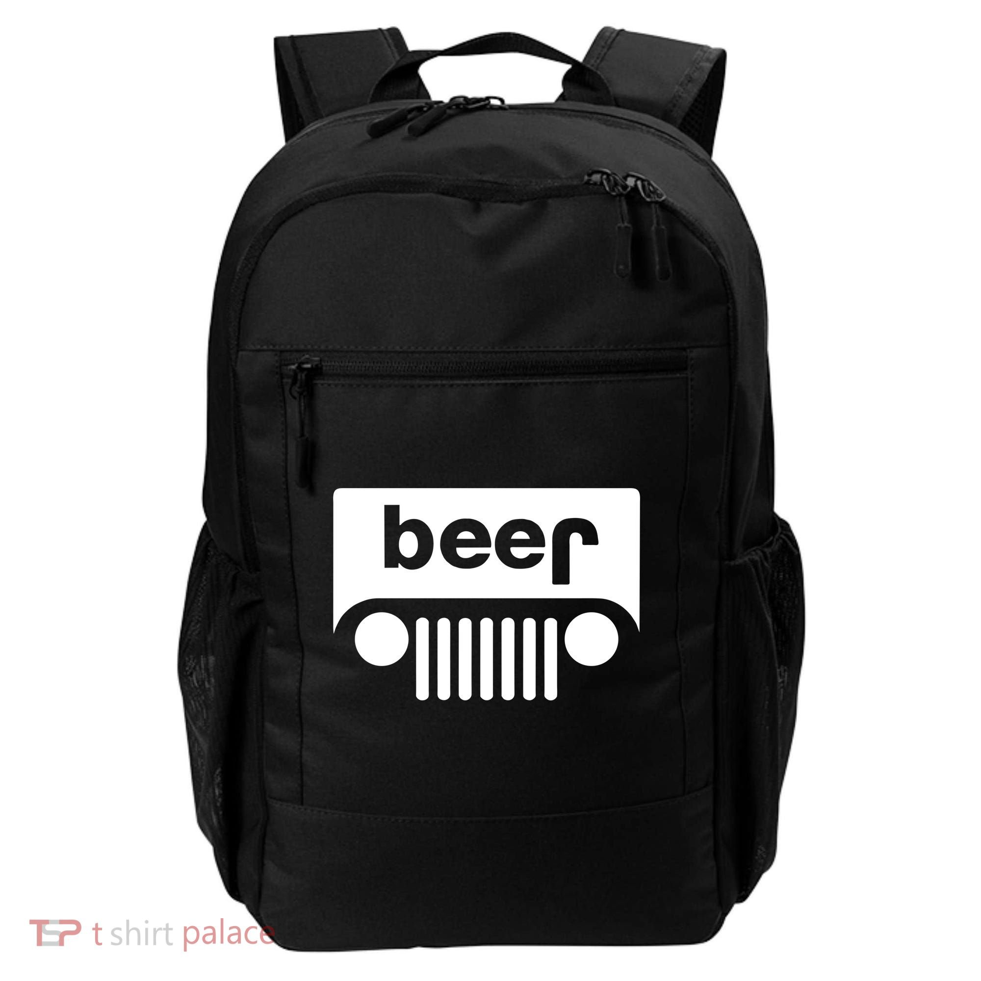 Adult Beer Funny Upside Down Logo Backpack