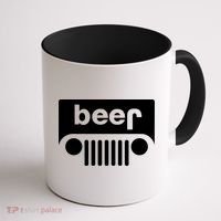 Adult Beer Funny Upside Down Logo Coffee Mug thumb 1