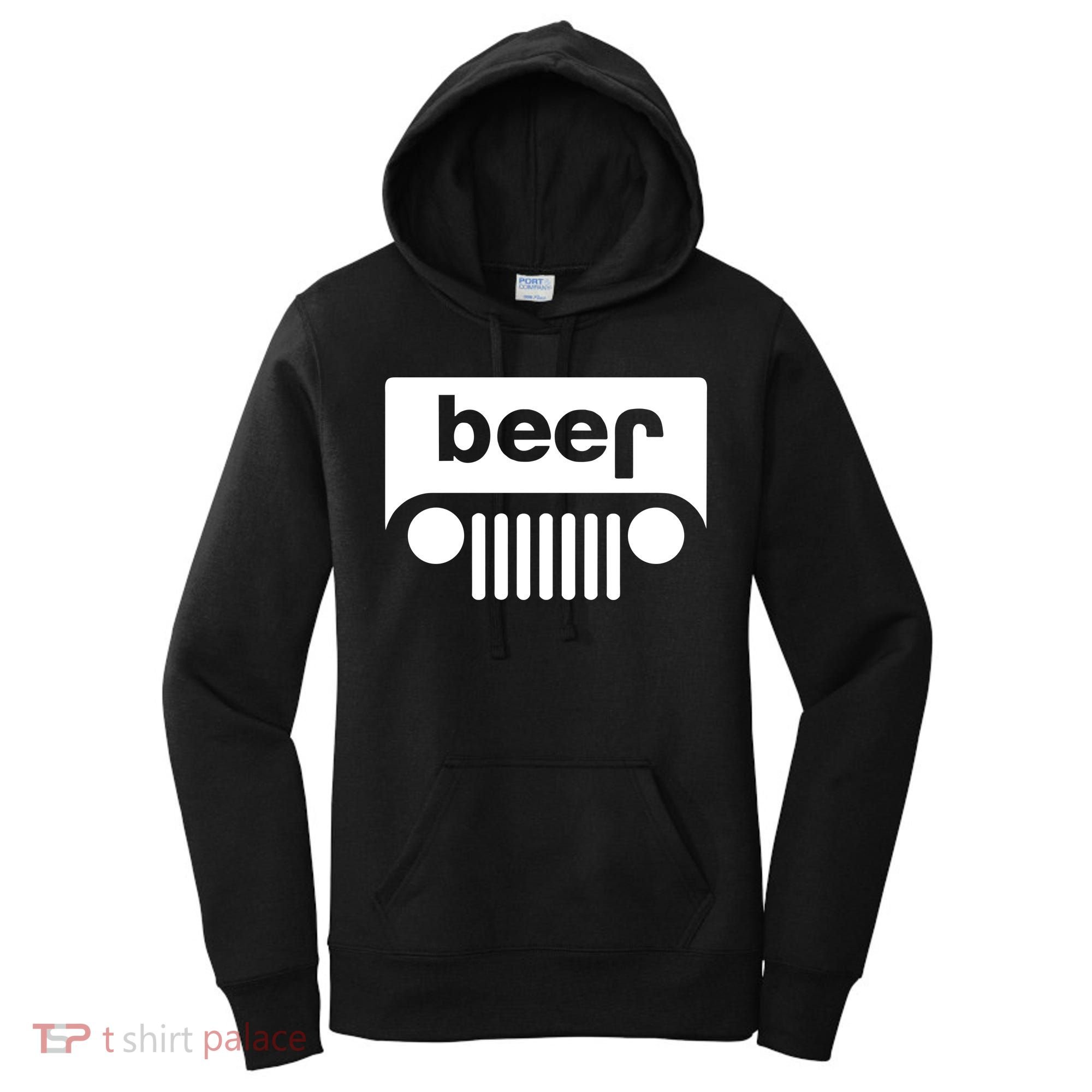Adult Beer Funny Upside Down Logo Women's Hoodie