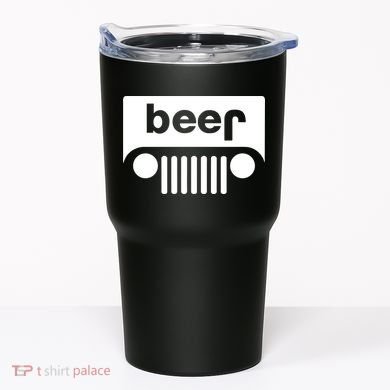 Adult Beer Funny Upside Down Logo Tumbler