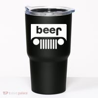 Adult Beer Funny Upside Down Logo Tumbler thumb 0