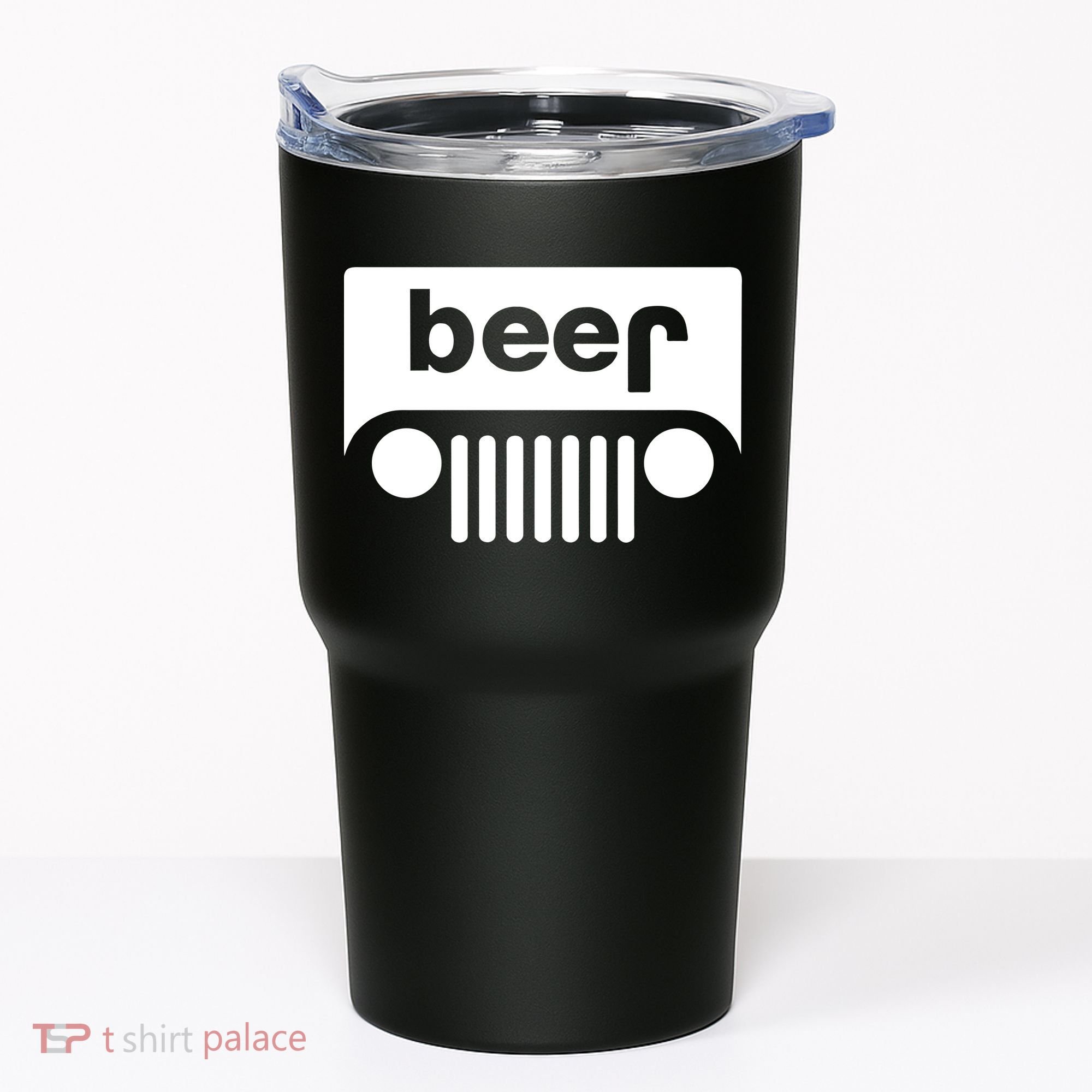 Adult Beer Funny Upside Down Logo Tumbler
