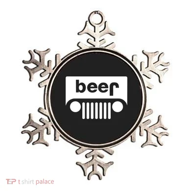 Adult Beer Funny Upside Down Logo Ornament