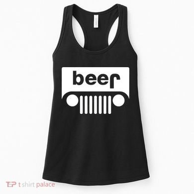 Adult Beer Funny Upside Down Logo Women's Tank Top