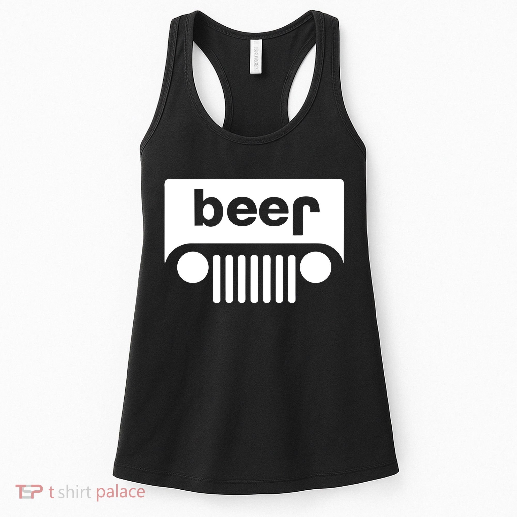 Adult Beer Funny Upside Down Logo Women's Tank Top
