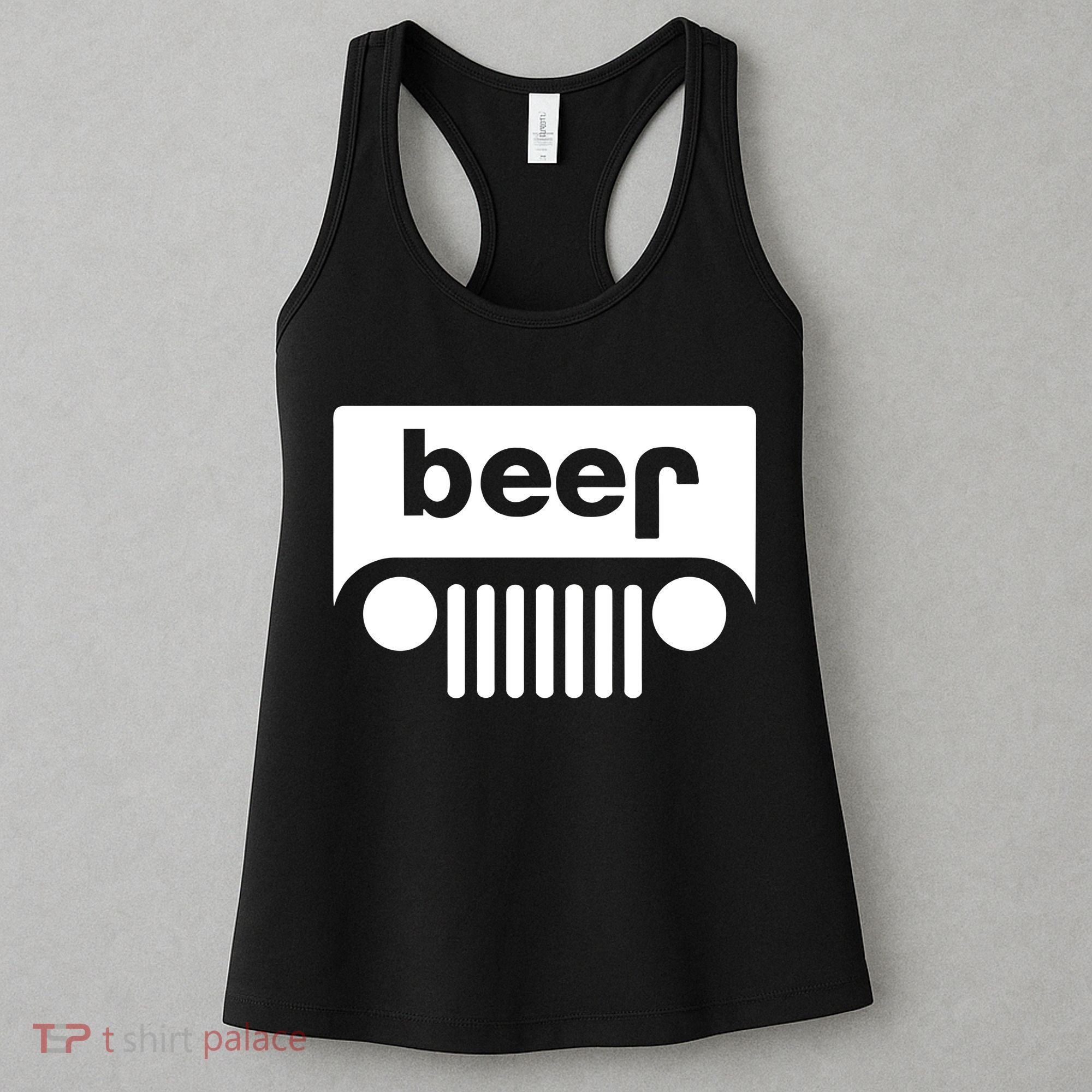 Adult Beer Funny Upside Down Logo Women's Tank Top