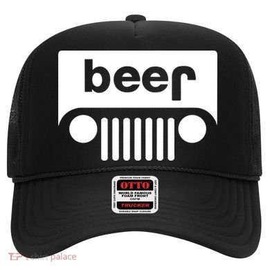 Adult Beer Funny Upside Down Logo Hat