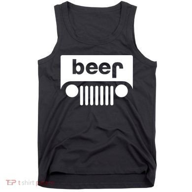 Adult Beer Funny Upside Down Logo Tank Top