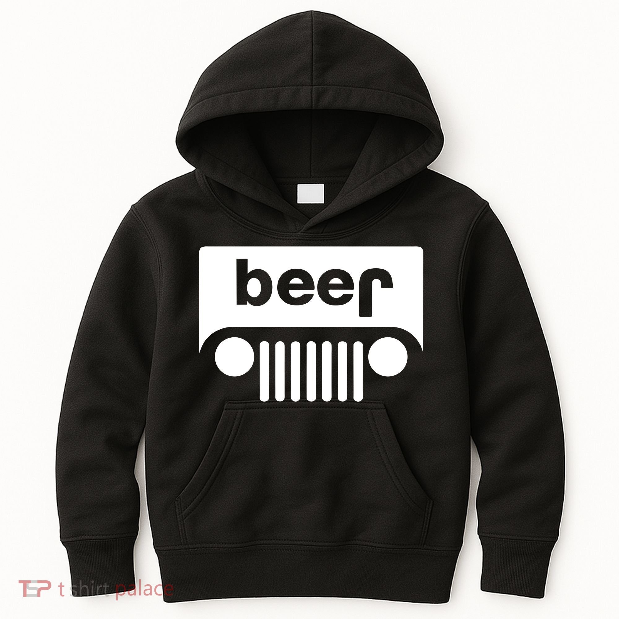 Adult Beer Funny Upside Down Logo Kids Hoodie