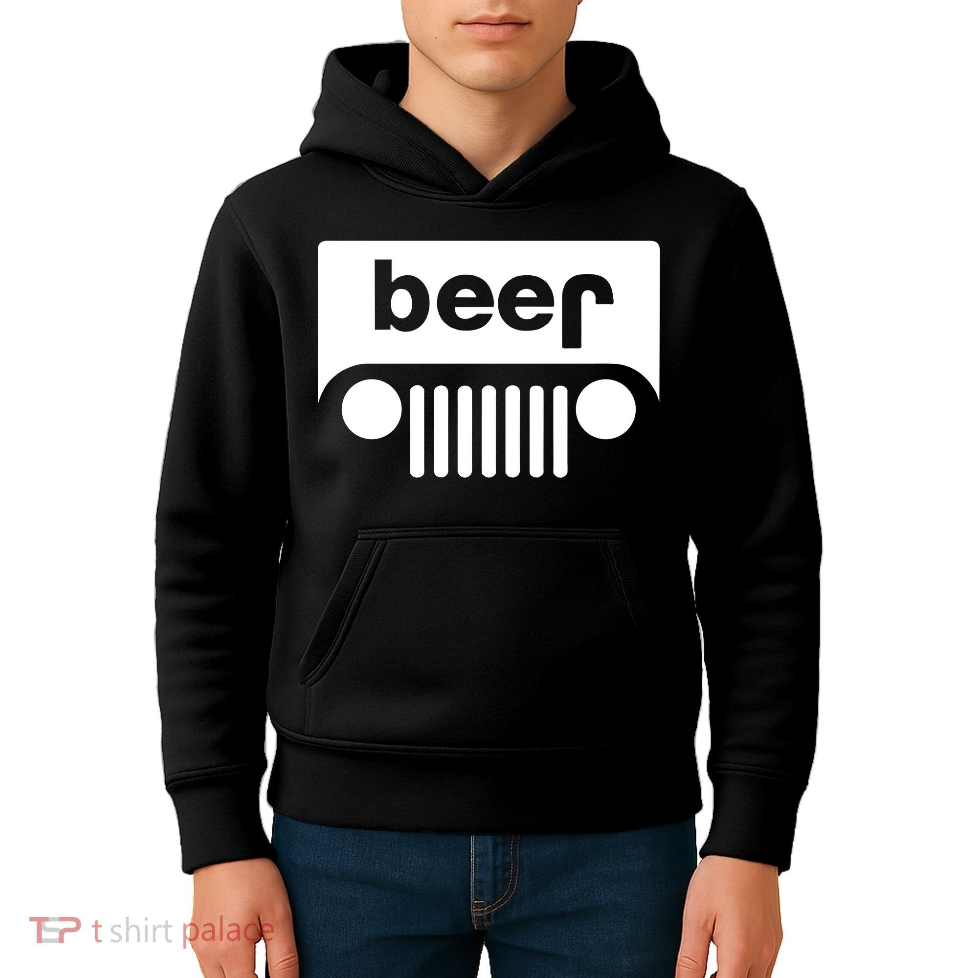 Adult Beer Funny Upside Down Logo Kids Hoodie