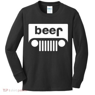 Adult Beer Funny Upside Down Logo Kids Long Sleeve Shirt