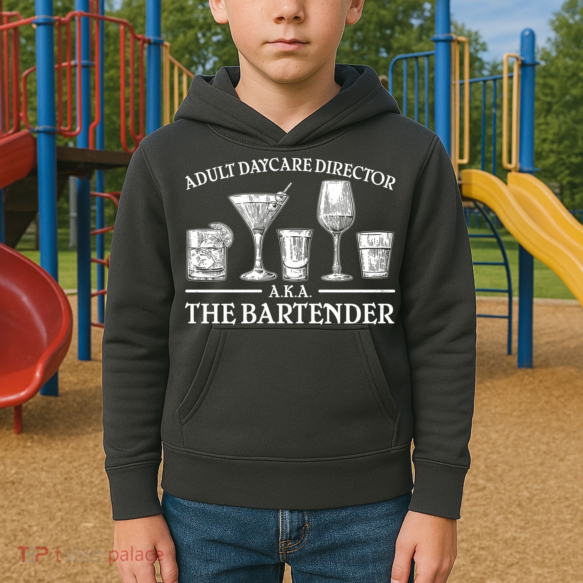 Adult Daycare Director AKA The Bartender Kids Hoodie