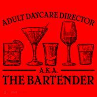 Adult Daycare Director AKA The Bartender Santa Hat thumb 1