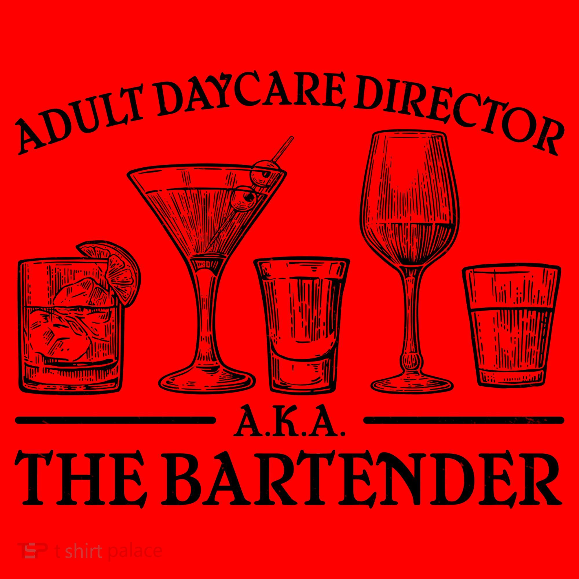 Adult Daycare Director AKA The Bartender Santa Hat