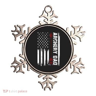 Archery Dad Vintage Usa Red White Flag Cute Gift Ornament