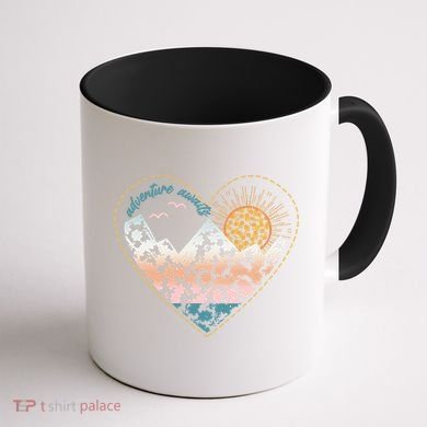 Adventure Awaits Nature Cute Wilderness Coffee Mug back
