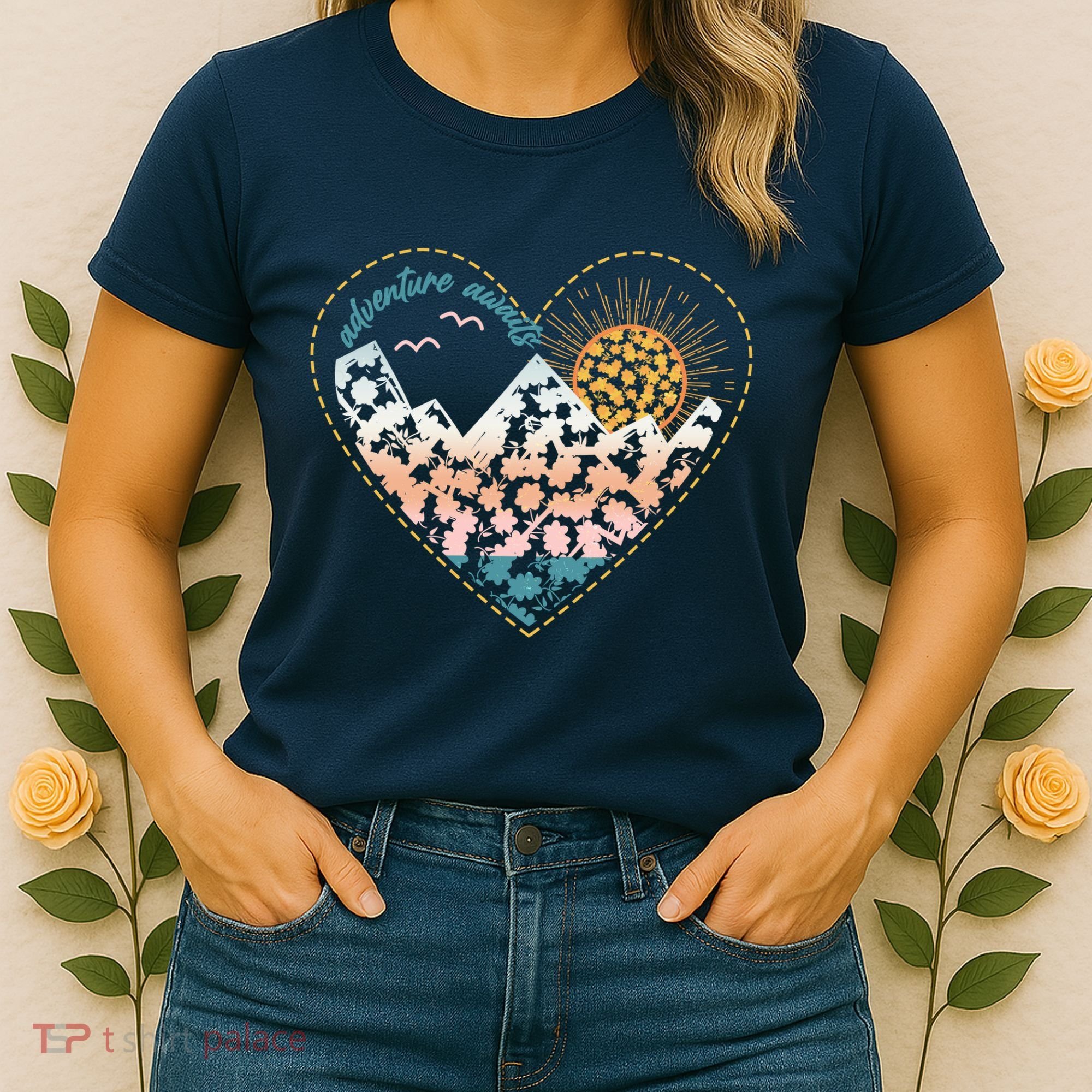 Adventure Awaits Nature Cute Wilderness Women's T-Shirt