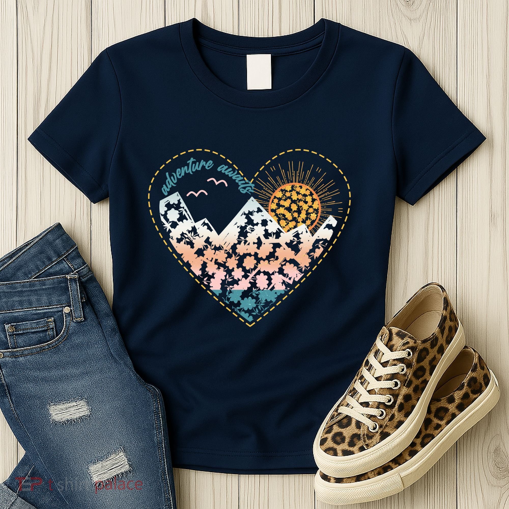 Adventure Awaits Nature Cute Wilderness Women's T-Shirt