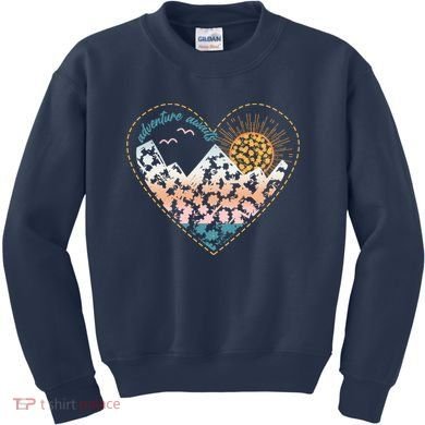 Adventure Awaits Nature Cute Wilderness Kids Sweatshirt