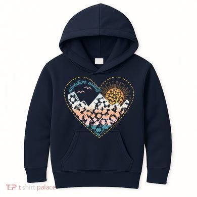 Adventure Awaits Nature Cute Wilderness Kids Hoodie
