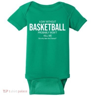 A Day Without Basketball Baby Bodysuit
