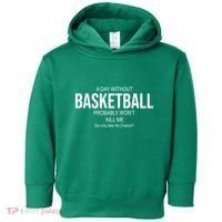 A Day Without Basketball Toddler Hoodie thumb 0