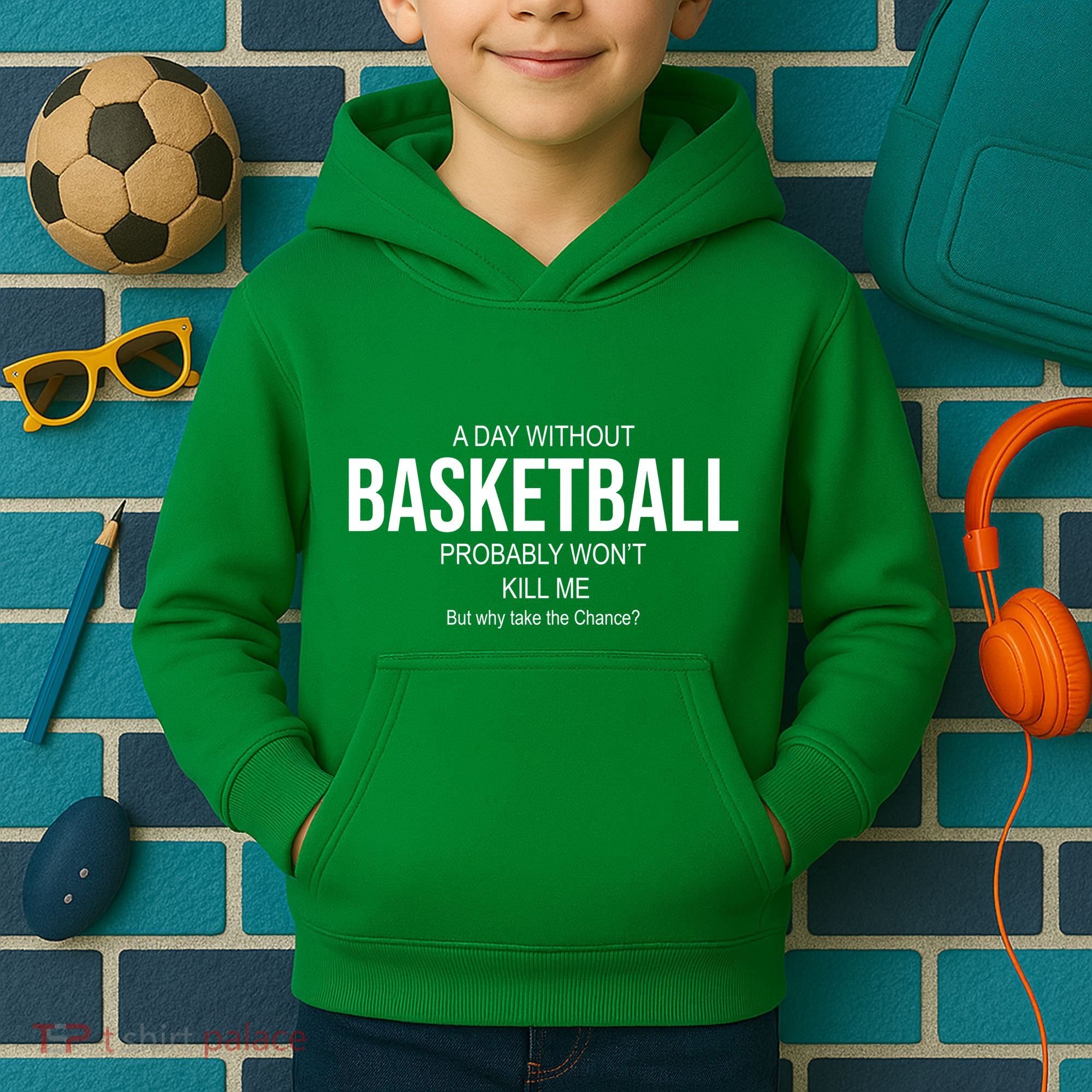A Day Without Basketball Kids Hoodie