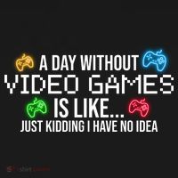 A Day Without Video Games Funny Gamer Ornament thumb 1