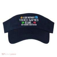 A Day Without Video Games Funny Gamer Visor thumb 0