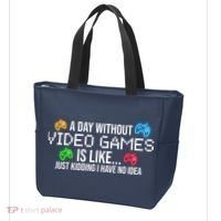 A Day Without Video Games Funny Gamer Tote Bag thumb 3